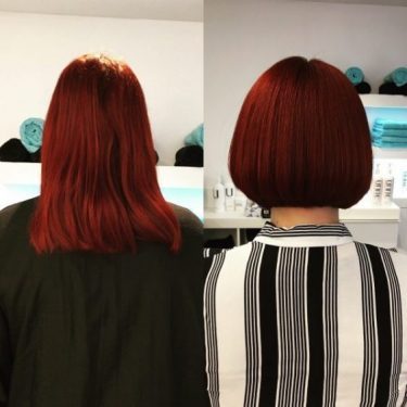 Before and after at Melissa Salons, our Manchester city centre salon