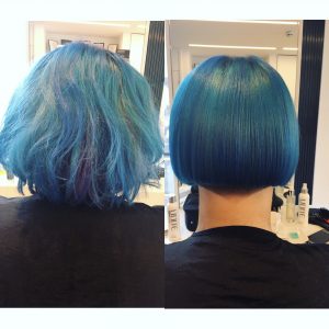 Melissa Timperley Salons - Blue bob