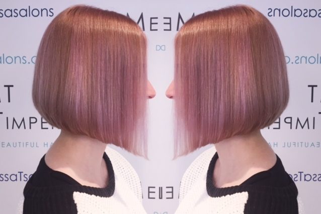 A beautiful example of a Pink Blush hair colour for one of our customers. We are seeing a lot of interest in Pink Hair here at Melissa Salons