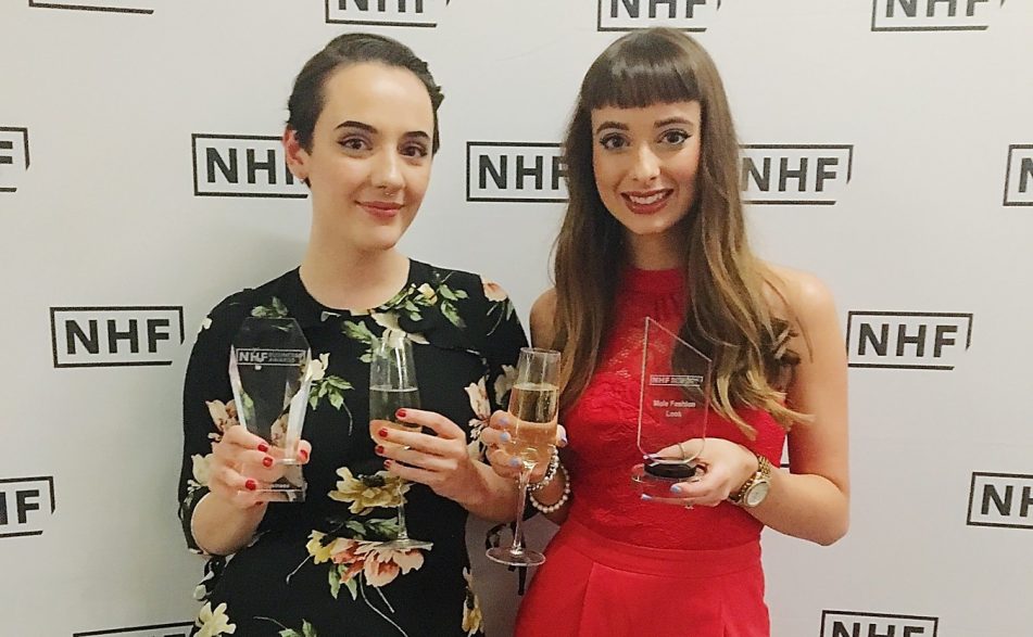 • Melissa Timperley (right) NHF Award with Apprentice, Halle Whitehead (left)