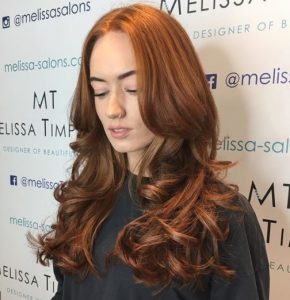 Red hair Autumn hairstyles 2018