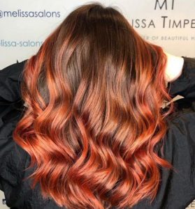 red balayage